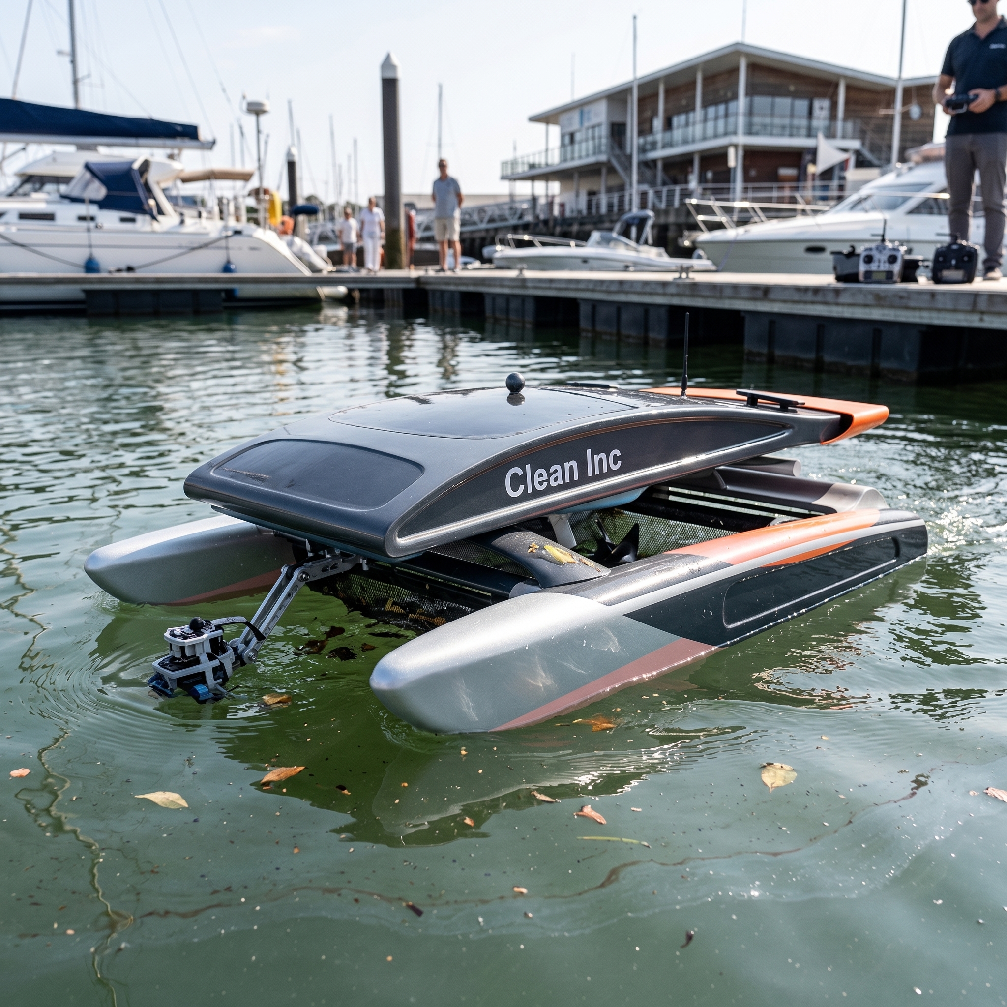 AC05 mini drone on water